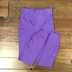 Lululemon Wunder Train High-Rise Crop in Purple